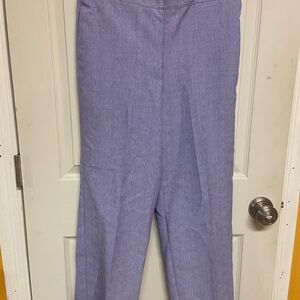 Alfred Dunner Purple Straight Leg Pants